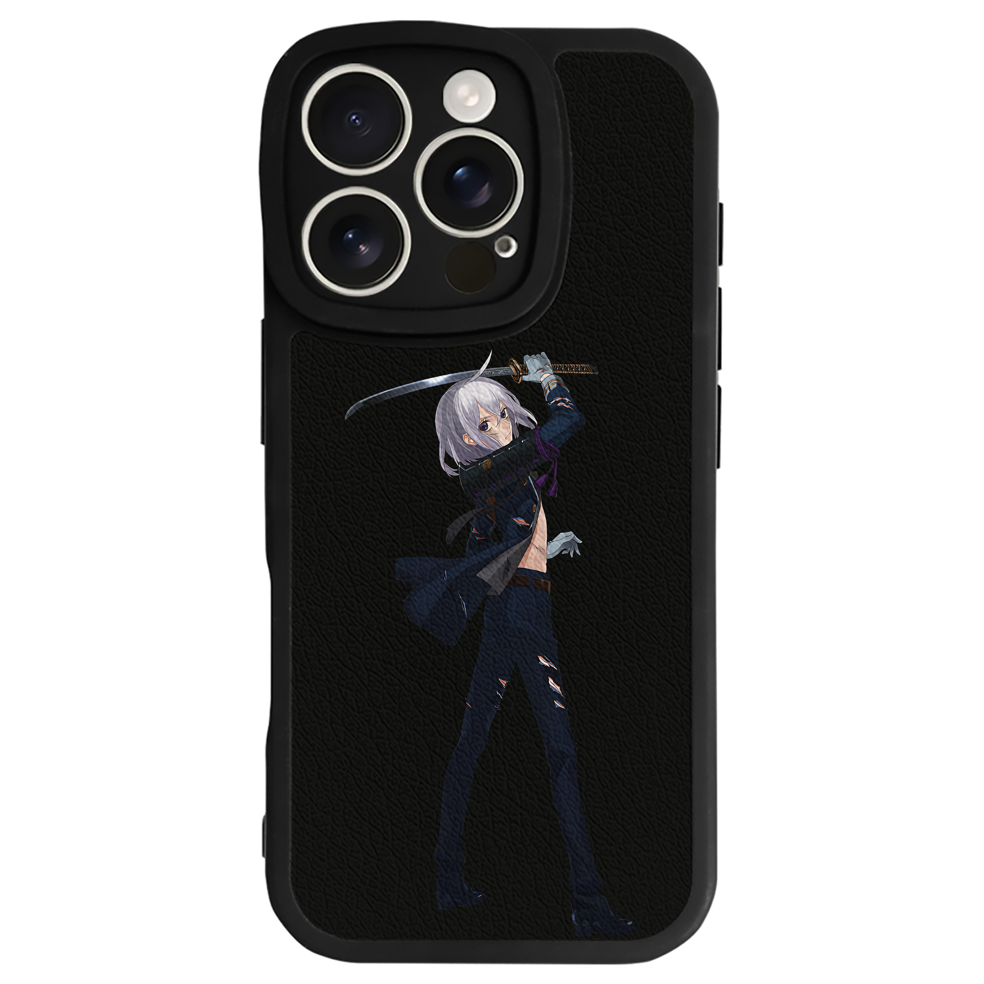 （画像用） 刀剣乱舞 Touken Ranbu 【iPhone 16シリーズ対応】シリコンスマホケース（レザー調） 材質：シリコン
